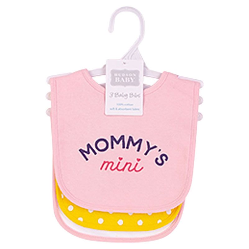 Hudson Childrenswear - Cotton Terry Bibs - Pack Of 3 - Mommys Mini