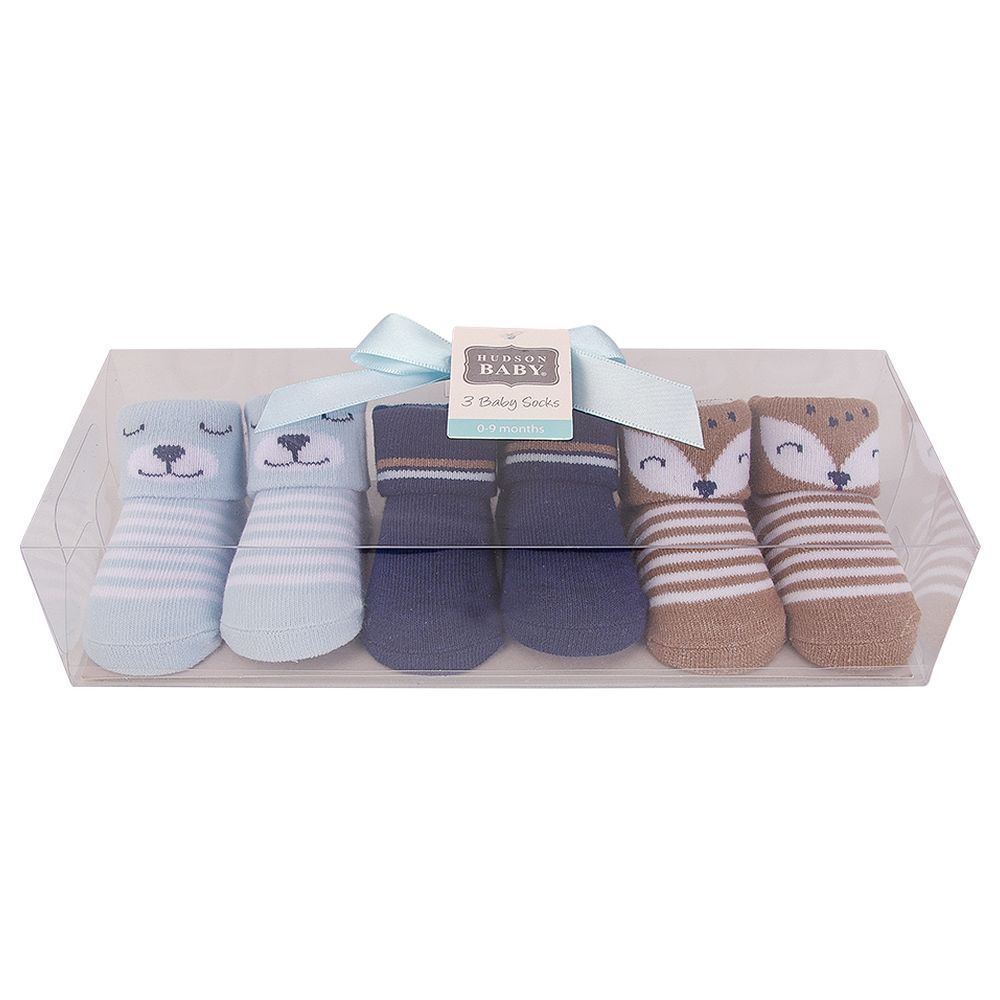 Fox Socks Giftset Pack of 3 - Blue