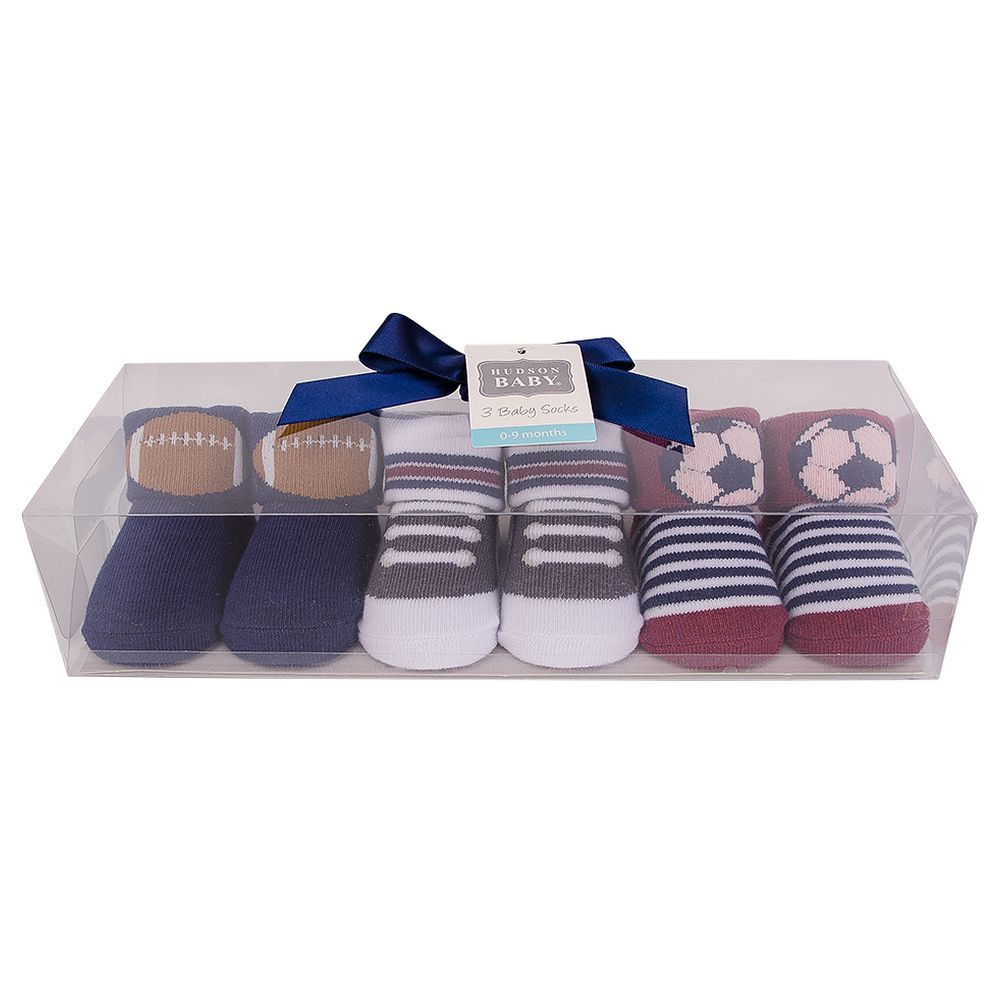 Baseball Socks Giftset Pack of 3 - Blue