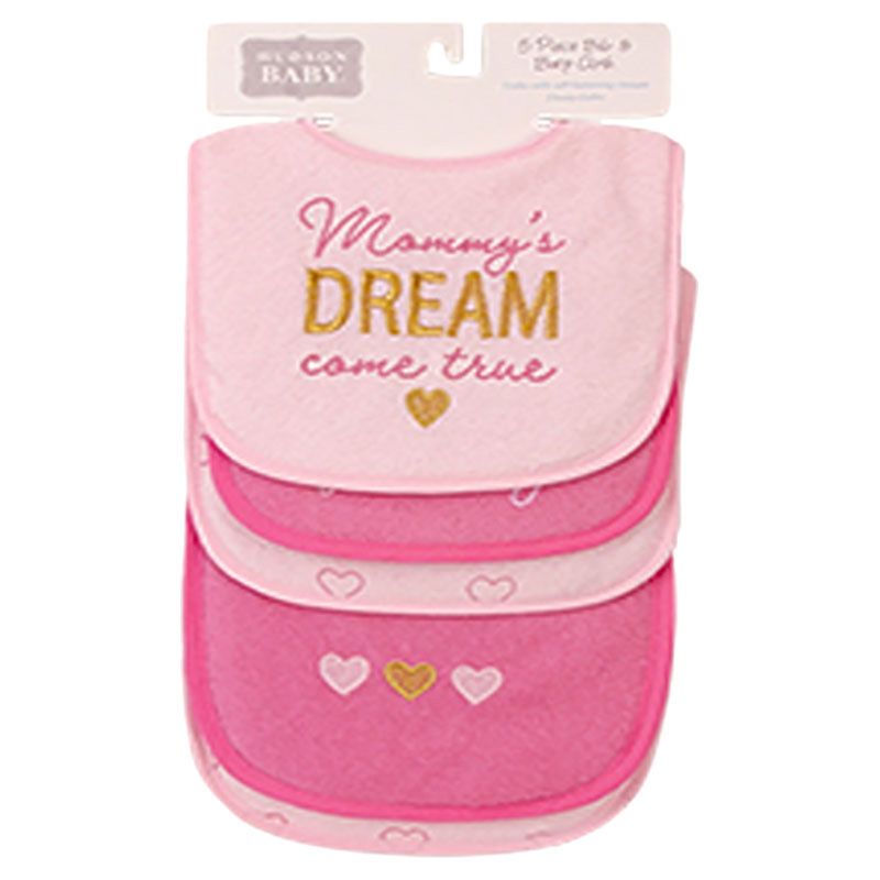 Hudson Childrenswear - Bibs & Burpcloths - Pack Of 5 - Dream Come True