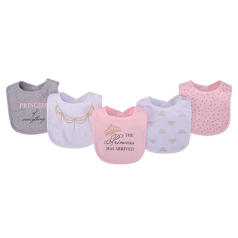 Hudson Childrenswear - Princess Cotton Bibs Pack of 5