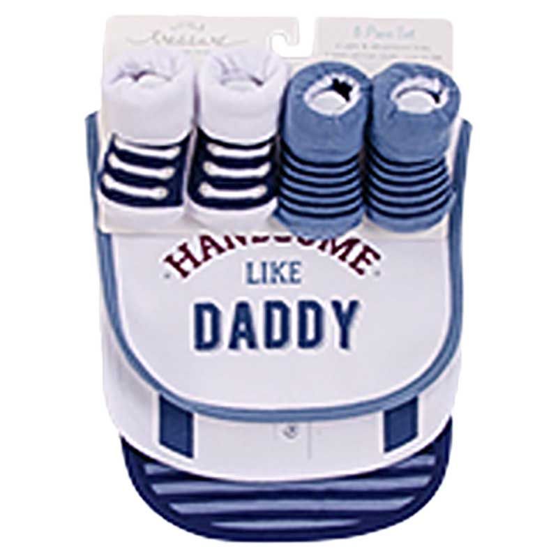 Hudson Childrenswear - Bibs & Socks - Pack Of 5 - Handsome Like Daddy