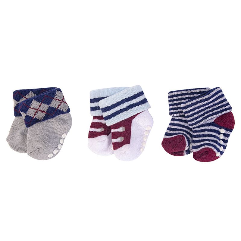 Hudson Childrenswear - Newborn Striped Socks Pack of 3