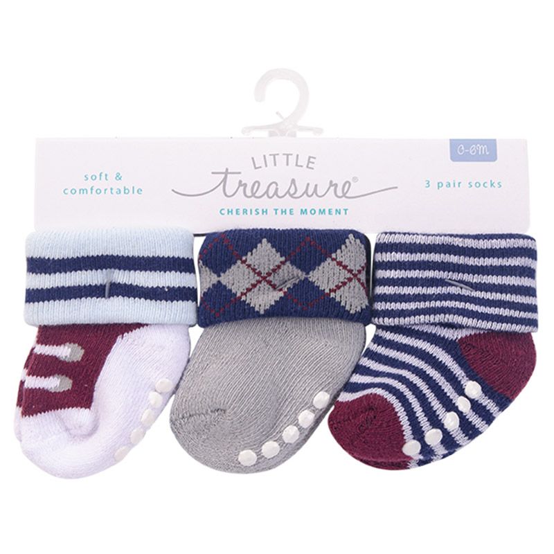 Hudson Childrenswear - Newborn Striped Socks Pack of 3