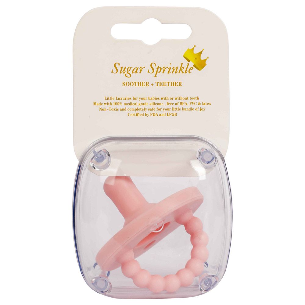 Sugar Sprinkle - Macaron Pacifier & Teether - Pink