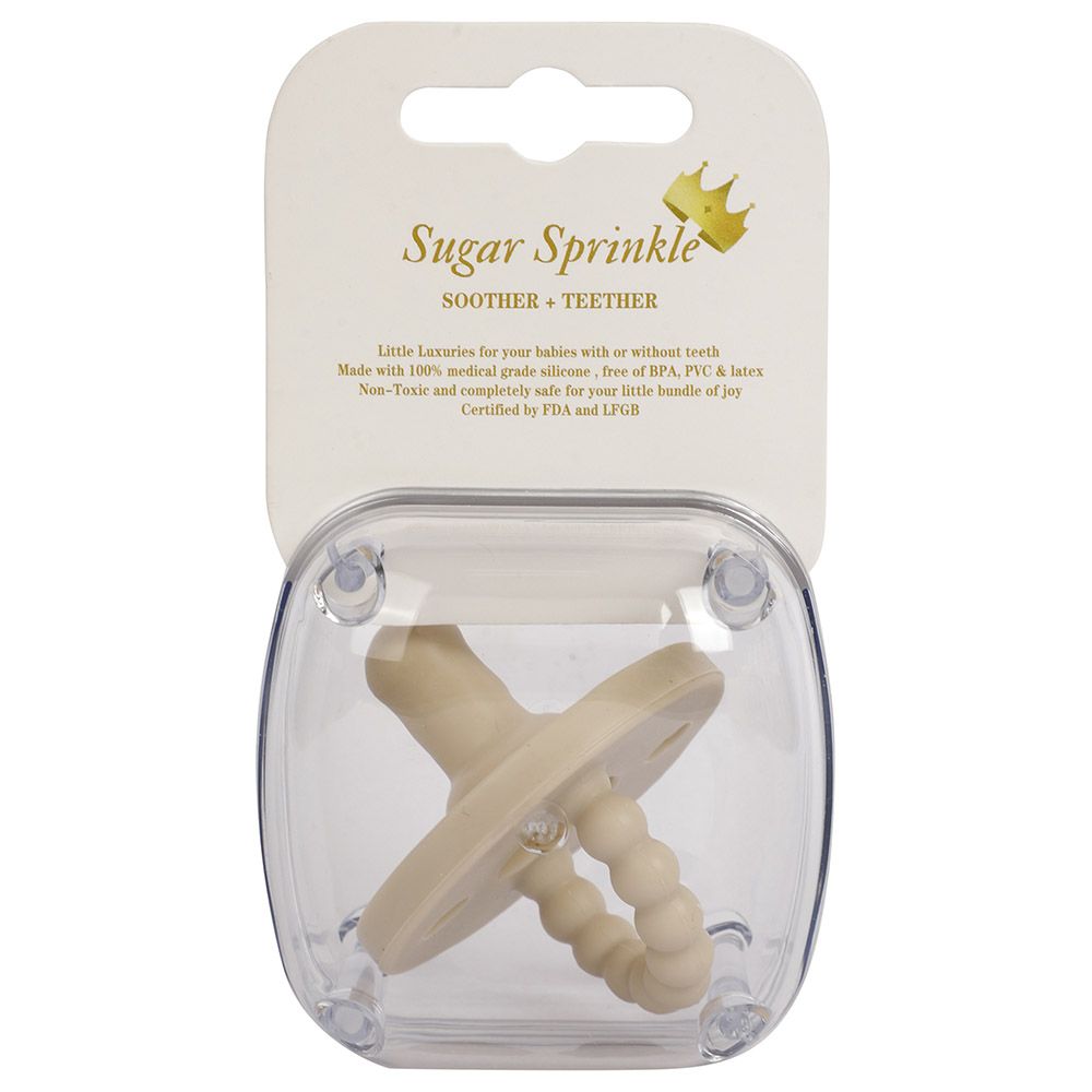 Sugar Sprinkle - Vanilla Pacifier & Teether - Beige