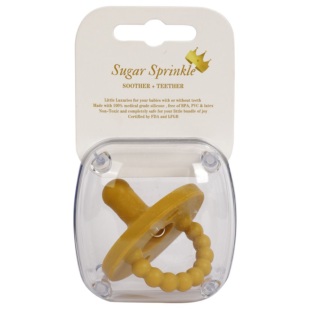 Sugar Sprinkle - Creme Brulee Pacifier & Teether - Yellow