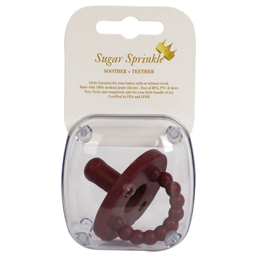 Sugar Sprinkle - Red Velvet Pacifier & Teether - Amaranth