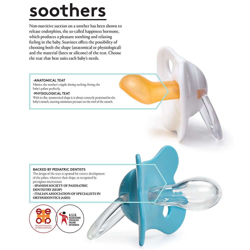 Suavinex - Fusion Soother Anatomical Silicone Teat 4-18m + Clip Indian 1pc-set