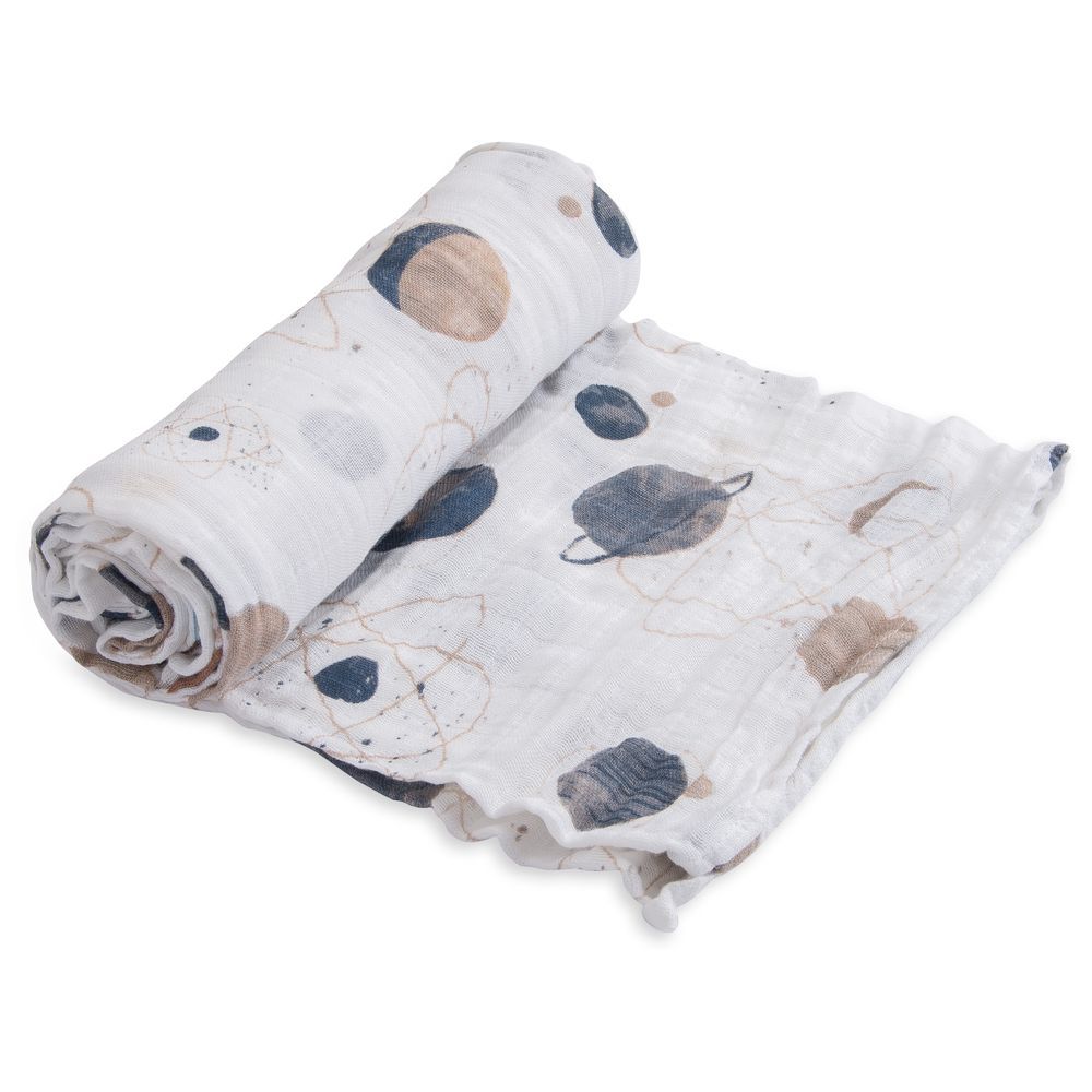 Little Unicorn - Cotton Muslin Swaddle - Planetary