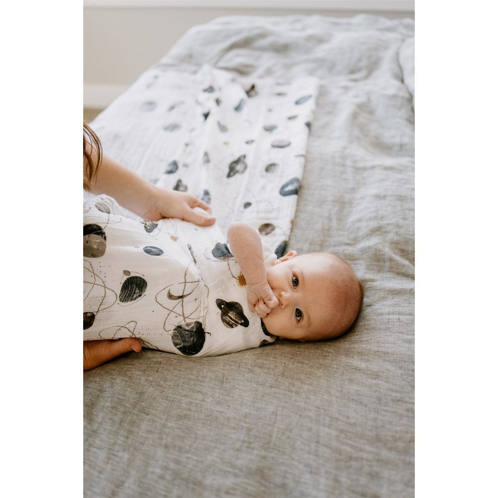 Little Unicorn - Cotton Muslin Swaddle - Planetary