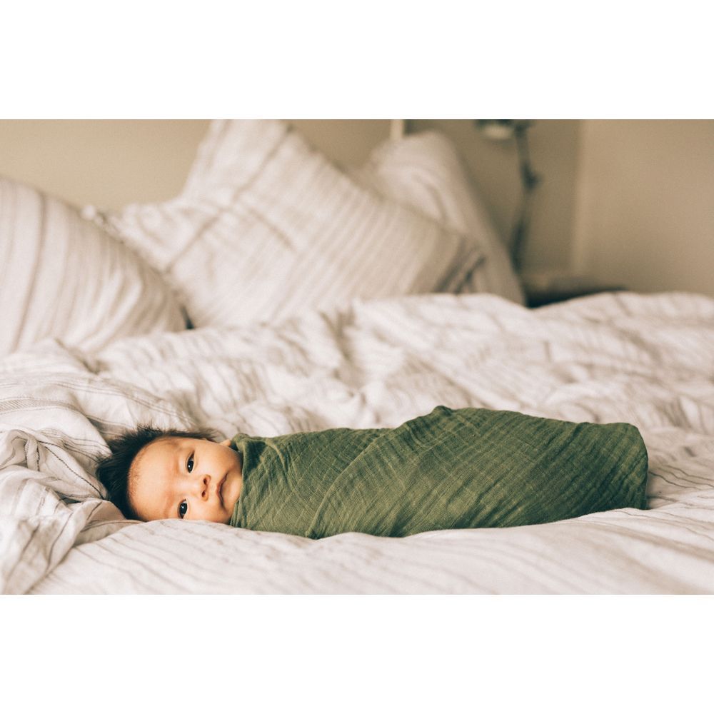 Little Unicorn - Cotton Muslin Single Swaddle - Fern