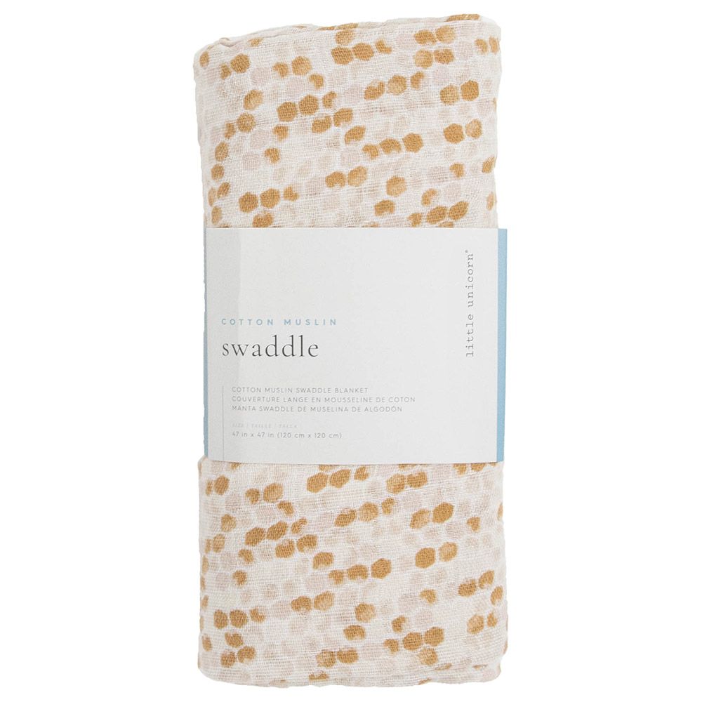 Little Unicorn - Cotton Muslin Swaddle - Honeycomb