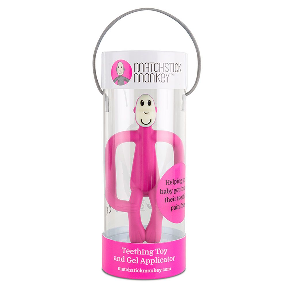 Matchstick Monkey - Teething Toy - Pink