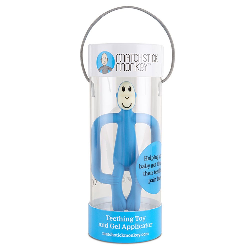 Matchstick Monkey - Teething Toy - Light Blue