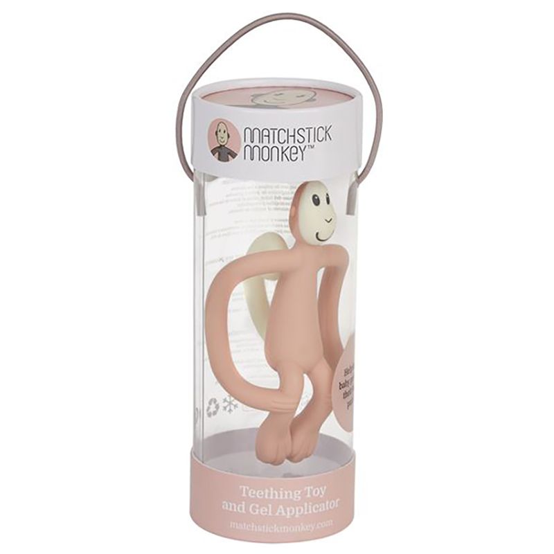 Matchstick Monkey - Original Teething Toy - Dusty Pink