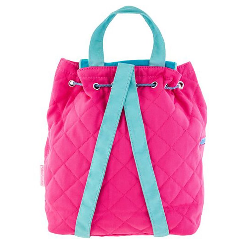 Stephen Joseph - Quilted Backpack - 13.5-inch - Pink/ Green