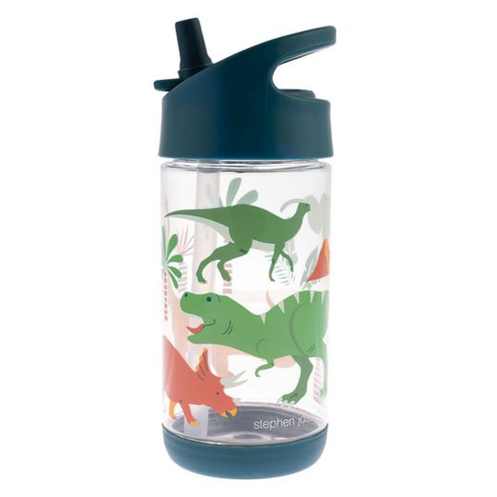 Stephen Joseph - Dino Flip Top Bottle 295ml - Blue