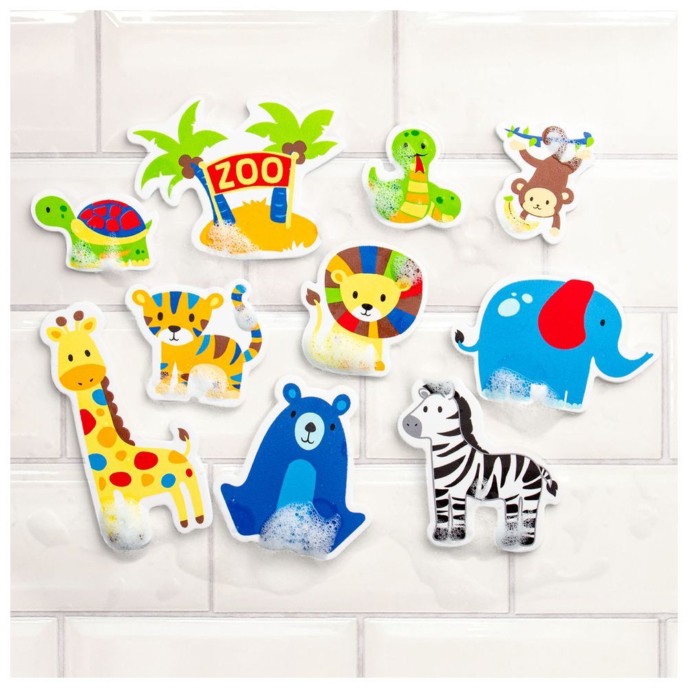 Stephen Joseph - Foam Bath Toy Set - 10pcs - Zoo