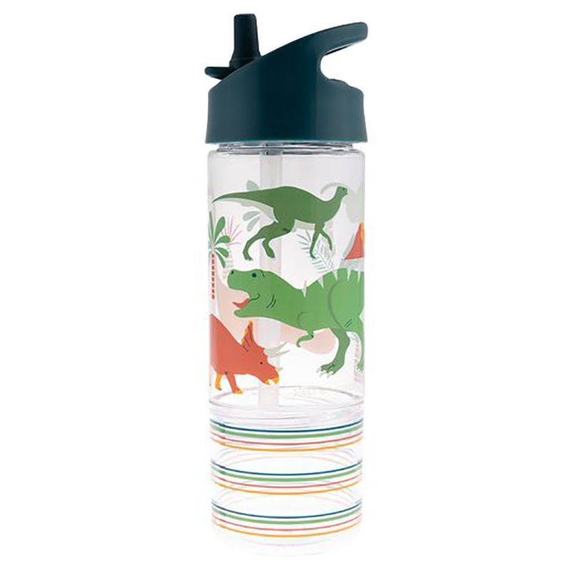 Stephen Joseph - Sip & Snack Bottle - 350ml - Dinosaur Green