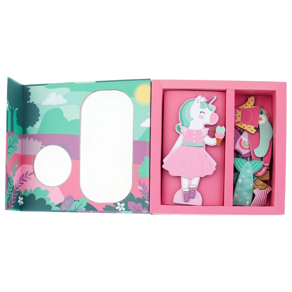 Stephen Joseph - Magnetic Dress Up Doll - Unicorn & Princess