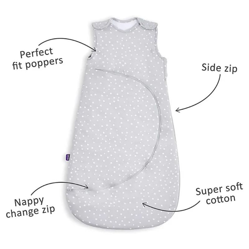 Snuz - SnuzPouch Sleeping Bag 2.5 Tog 6-18M White Spots