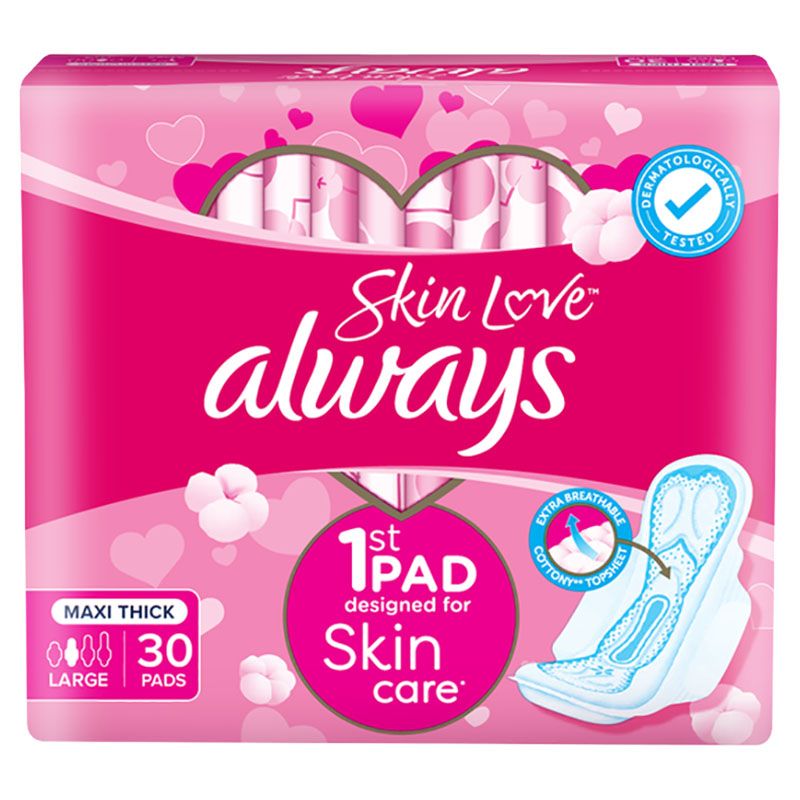 Always - Skin Love Maxi Thick Pads - Large - 30pcs