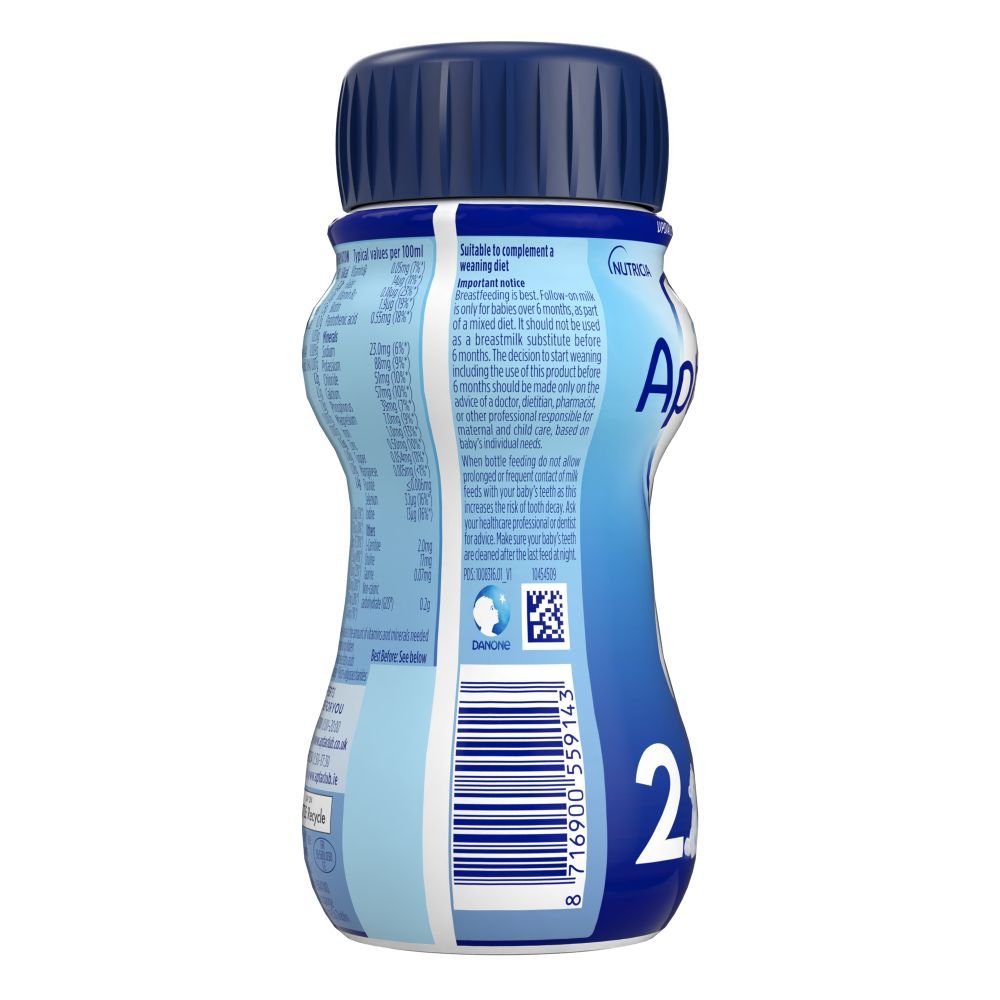 Aptamil 2 Ready to Drink Follow On Milk, 200ml