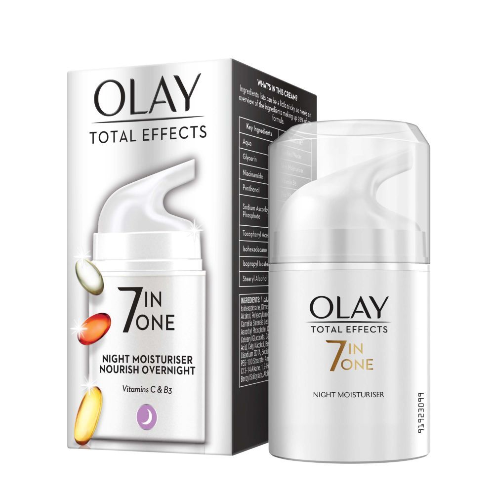 Olay Face Moisturizer Total Effects 7-in-1 Firming Night Cream With Vit B3 50g