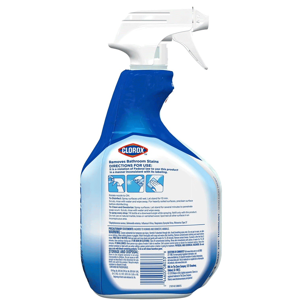 Clorox - Disinfecting Bathroom Cleaner, Spray Bottle