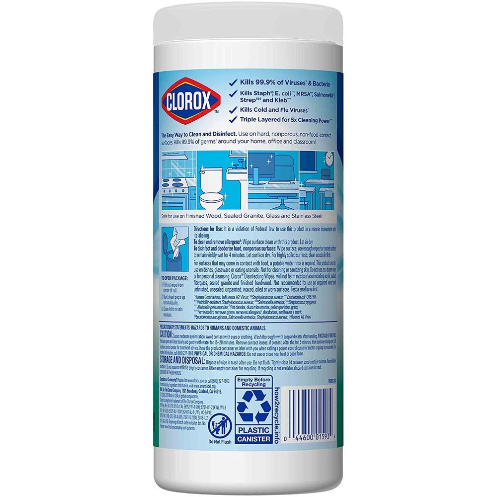 Clorox Disinfecting Wipes Can - Fresh Scent 35pcs