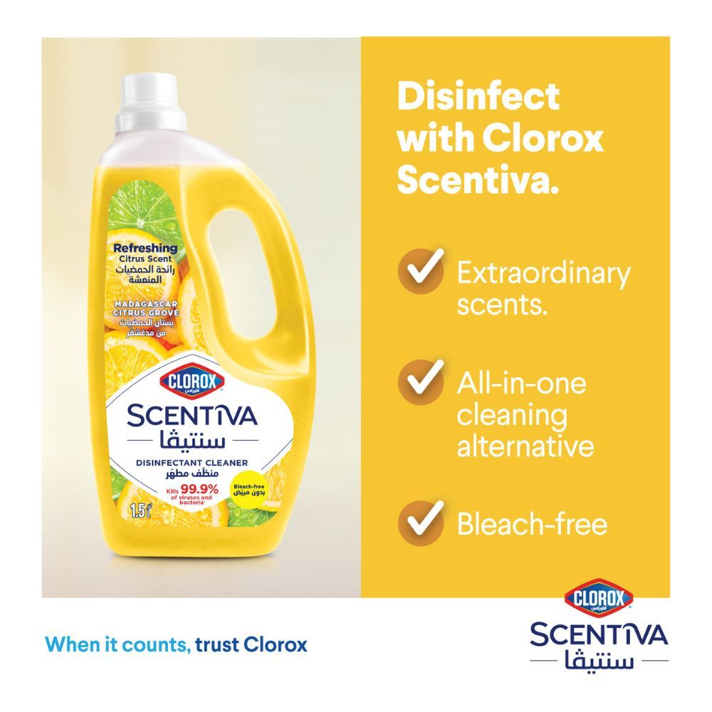 Clorox - Scentiva Floor Cleaner 1.5L - Madagascar Citrus