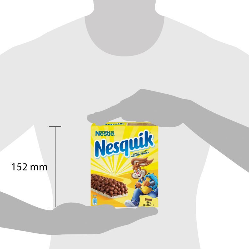 Nestle - Nesquik Chocolate Breakfast Cereal Bar 25g 12pc