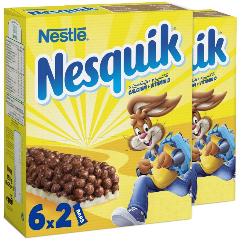 Nestle - Nesquik Chocolate Breakfast Cereal Bar 25g 12pc