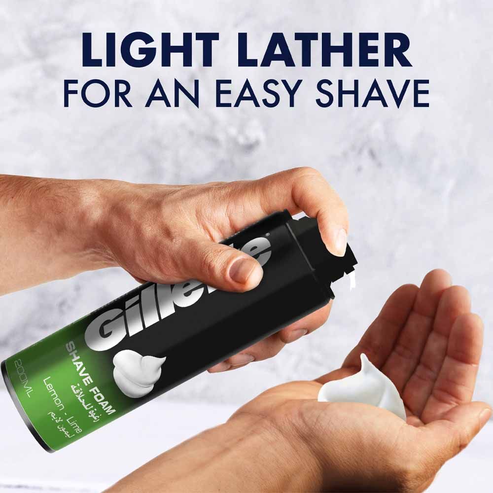 Gillette - Classic Lemon Lime Shave Foam 200ml