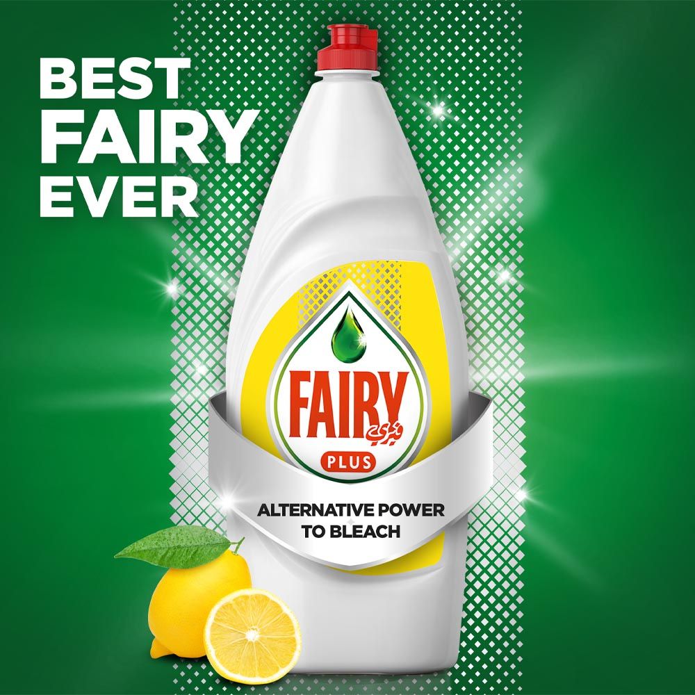 Fairy - Plus Lemon Dishwashing Liquid Soap 2 x 600ml