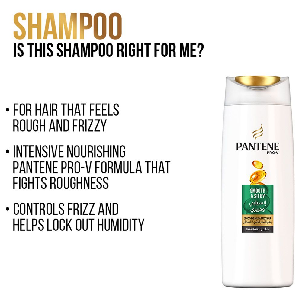 Pantene - Pro-V Smooth & Silky Shampoo Dual Pack 400ml