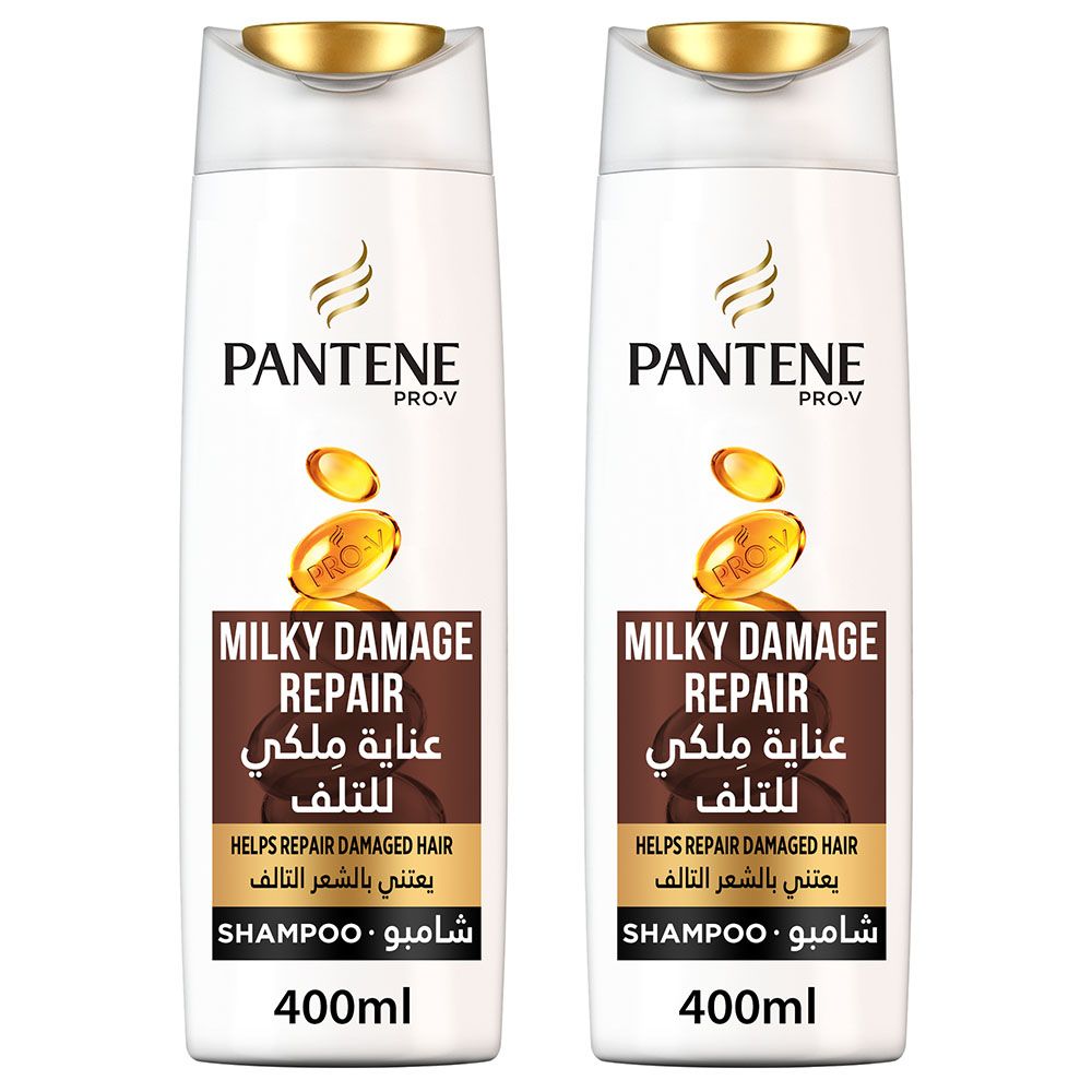 Pantene - Pro-V Milky Damage Repair Shampoo Dual Pack 400ml