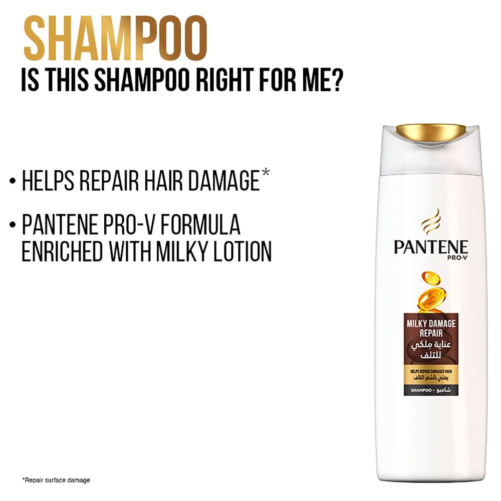 Pantene - Pro-V Milky Damage Repair Shampoo Dual Pack 400ml