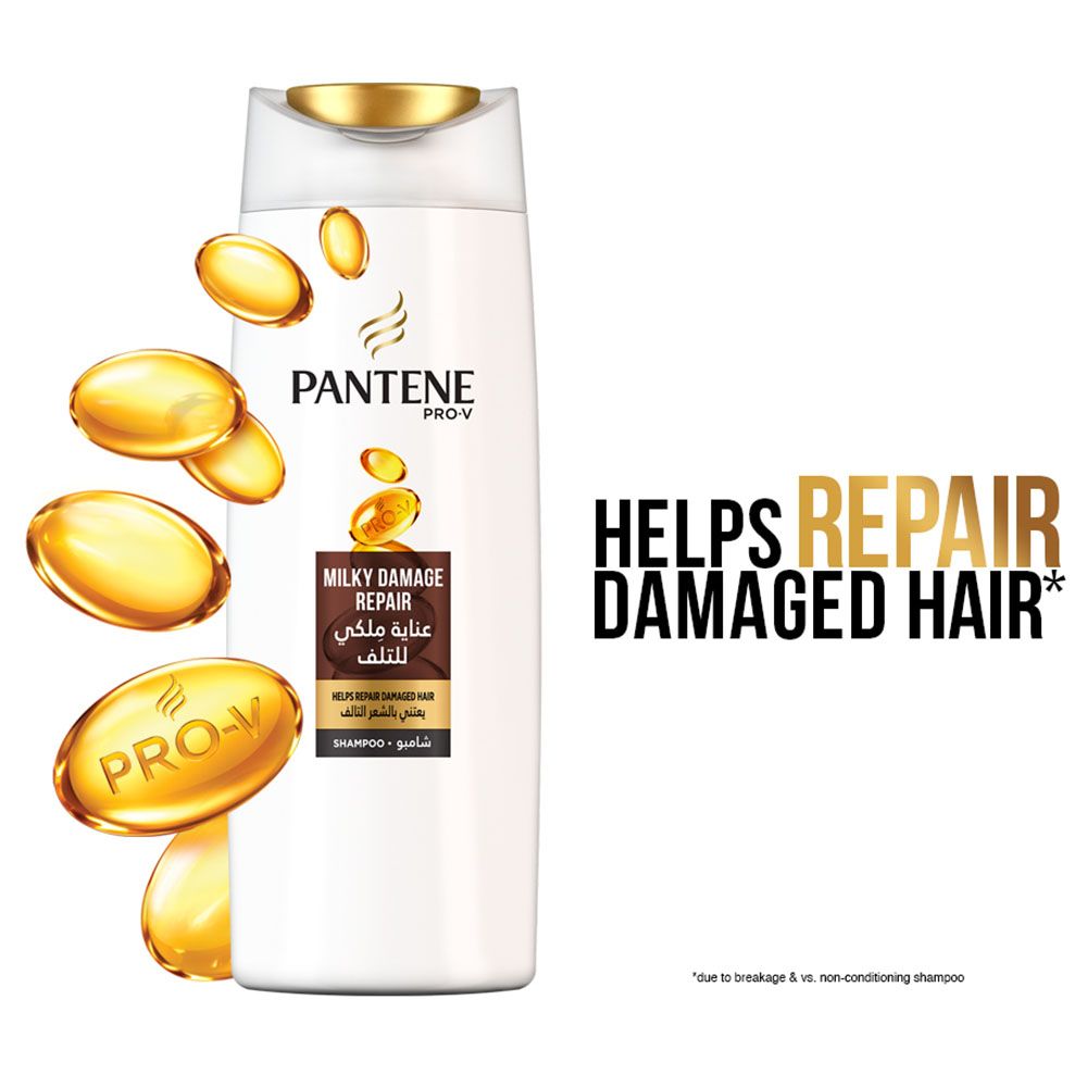 Pantene - Pro-V Milky Damage Repair Shampoo Dual Pack 400ml