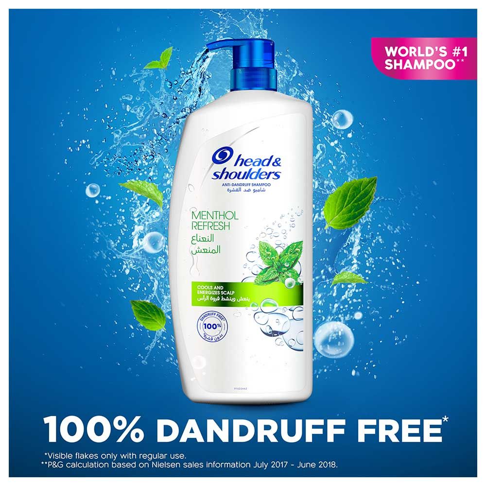 Head & Shoulders - Menthol Refresh Anti-Dandruff Shampoo 1000ml