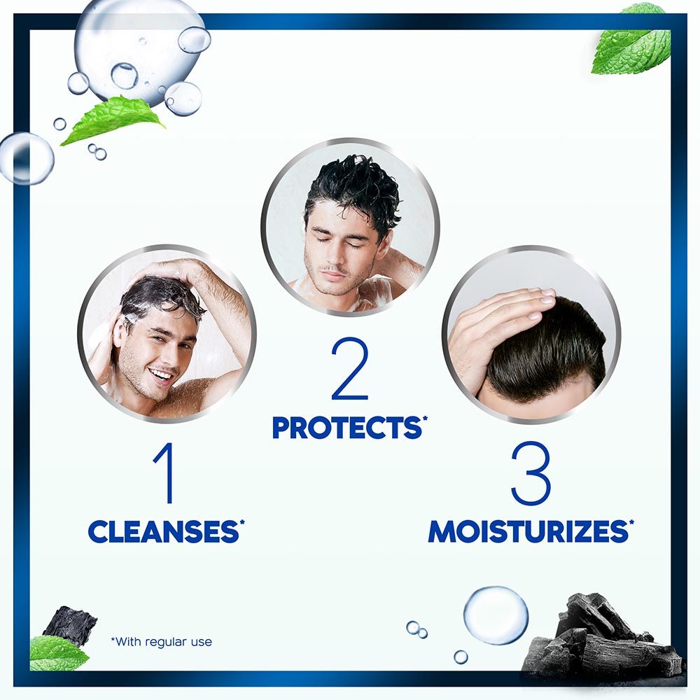 Head & Shoulders - Charcoal Detox Anti-Dandruff Shampoo Dual Pack 400ml