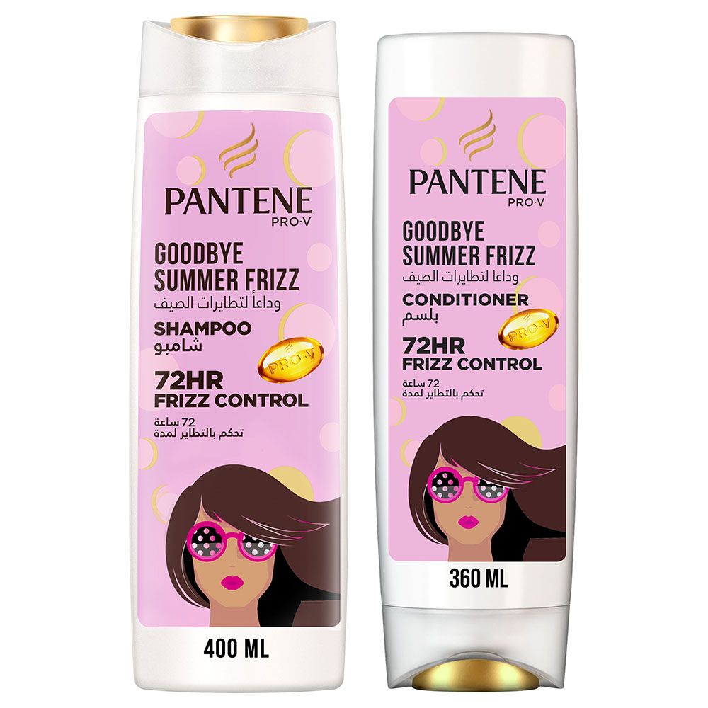 Pantene - Pro-V Goodbye Summer Frizz Shampoo 400ml & Conditioner 360ml