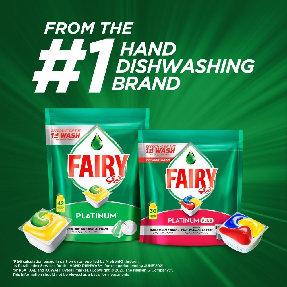  Fairy - Platinum Plus Automatic Dishwashing Capsules, 20 Count