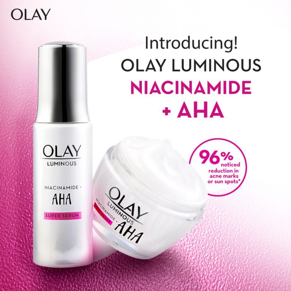 Olay - Luminous Niacinamide & AHA Face Cream Moisturizer 50g