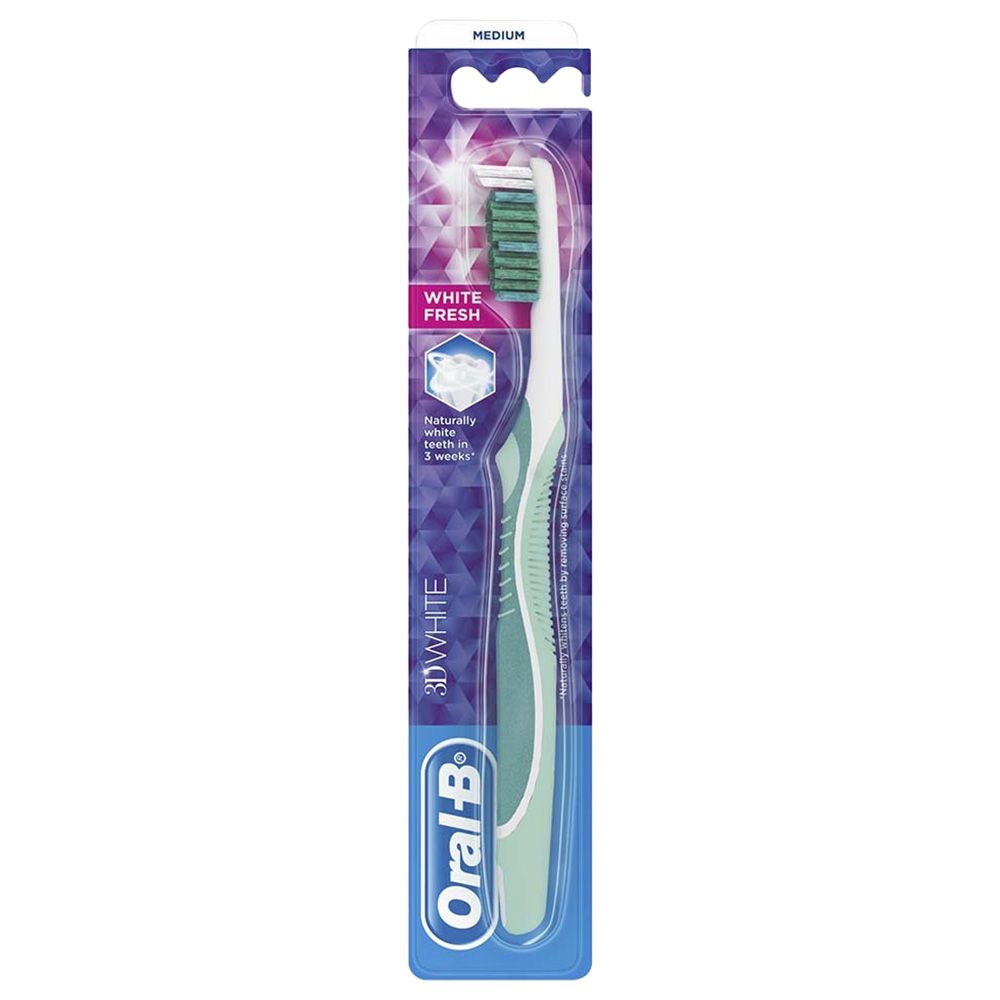 Oral-B - 3D White Fresh 40 Medium Toothbrush - Assorted