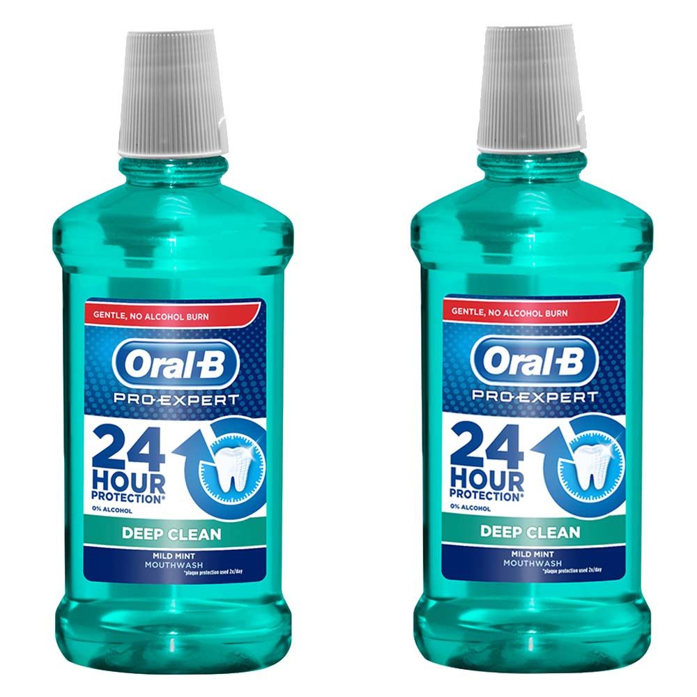 Oral B - Pro-Expert Deep Clean Mouthwash Dual Pack 500ml