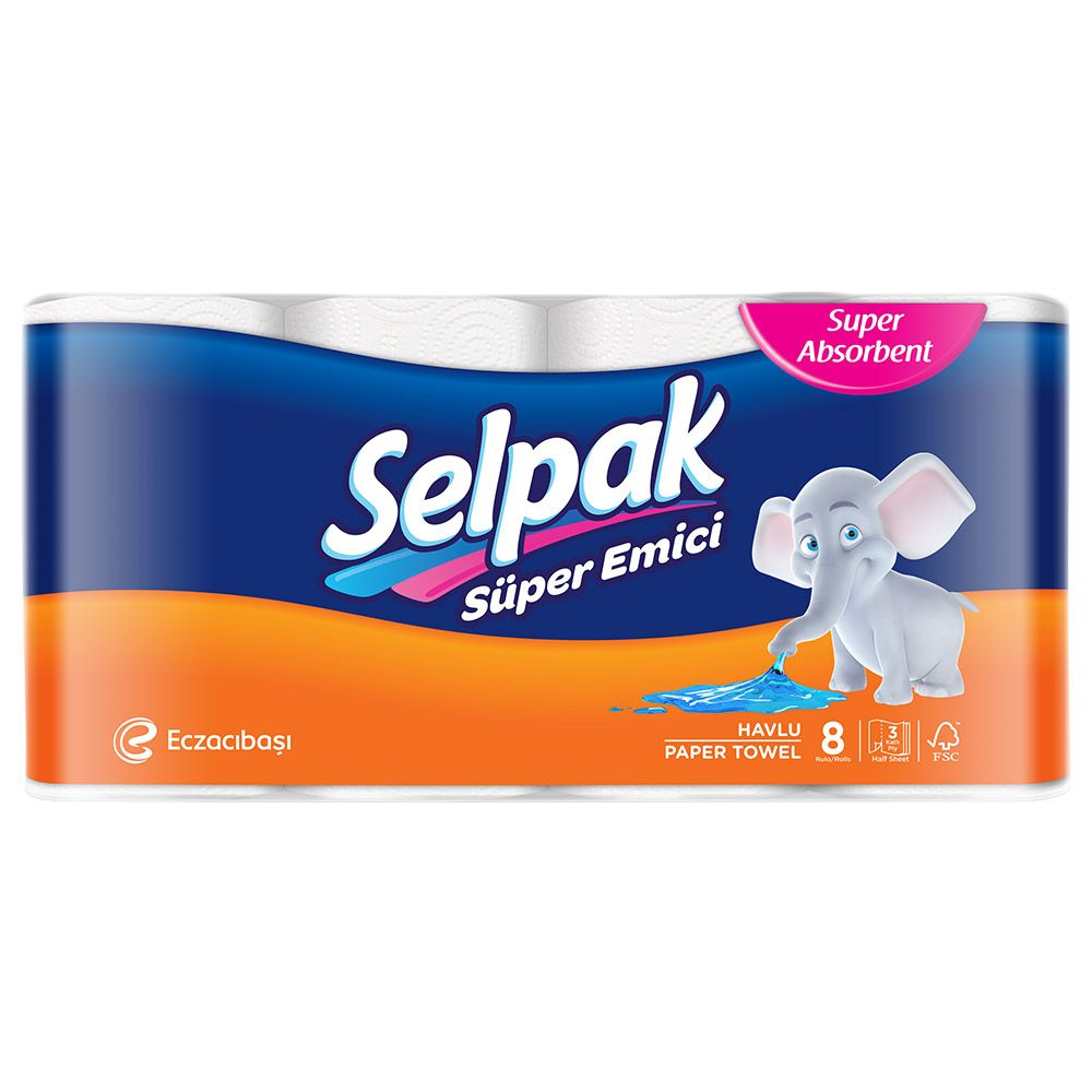 Selpak - Kitchen Towel, 8 Rolls