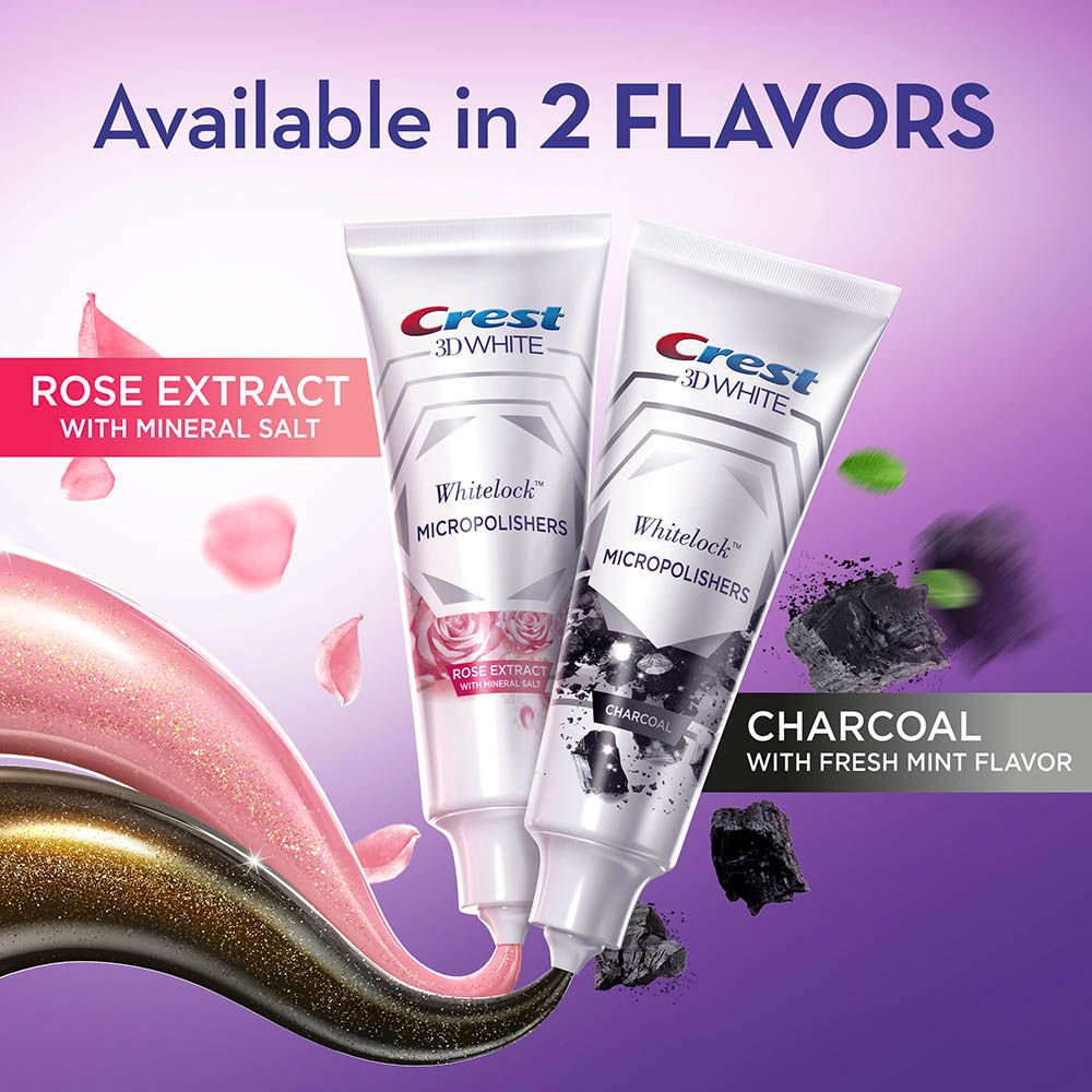 Crest - 3D White Toothpaste W/ Rose Extract