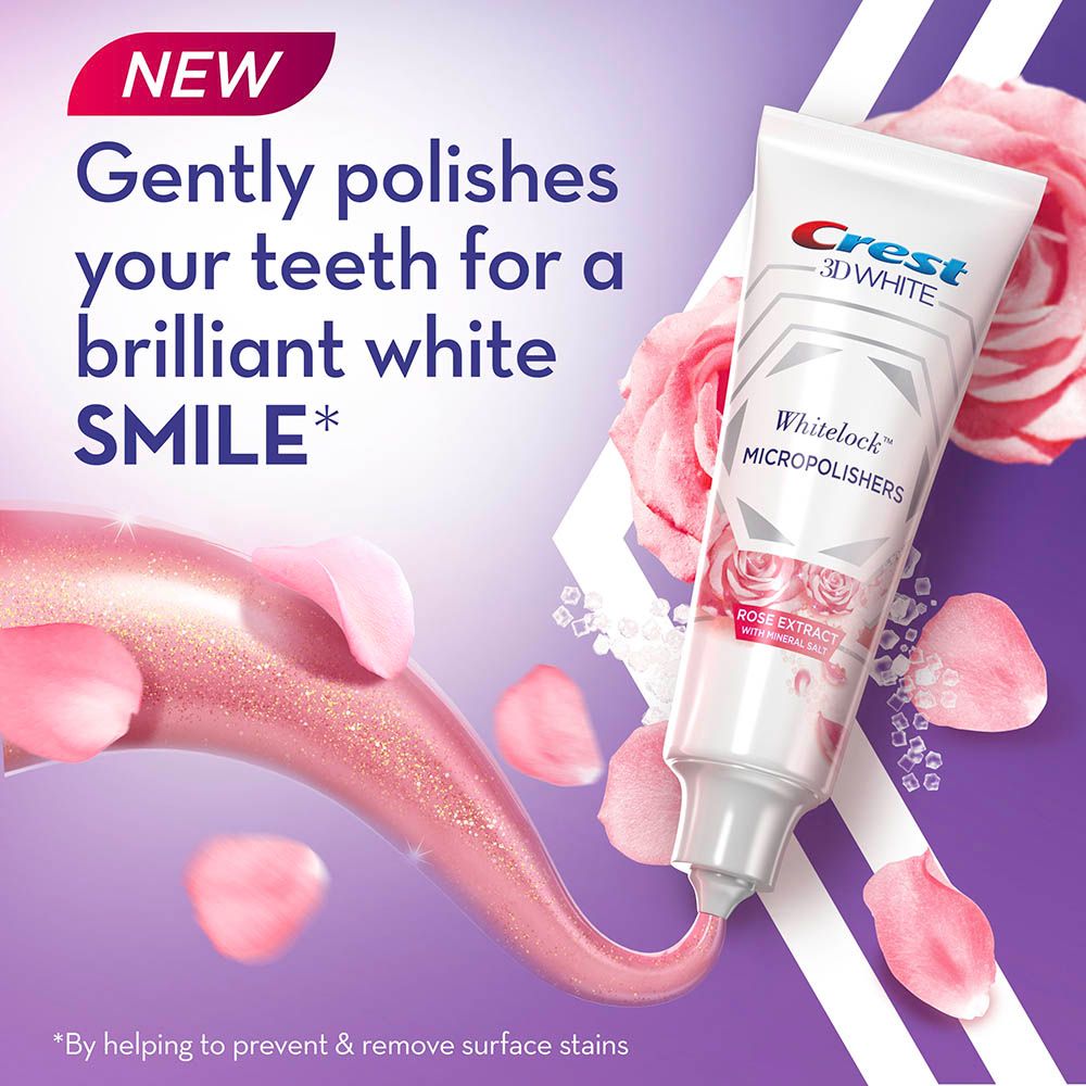 Crest - 3D White Toothpaste W/ Rose Extract